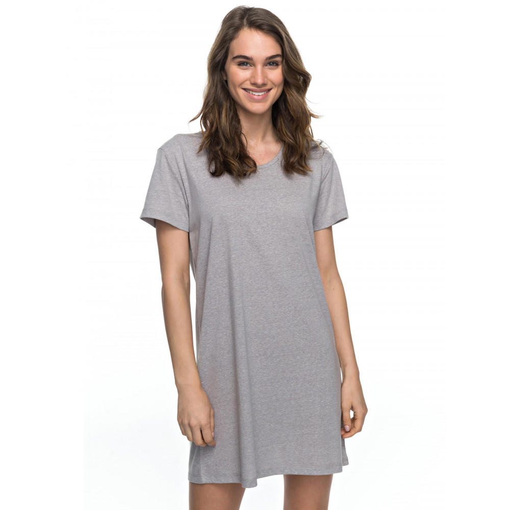 Womens Just Simple Solid T Shirt Dress 