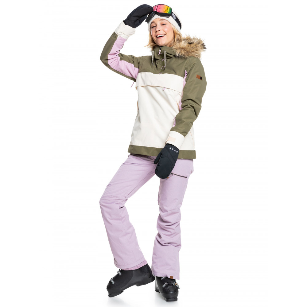 Womens Shelter Half-Zip Snow Jacket ERJTJ03327 Roxy