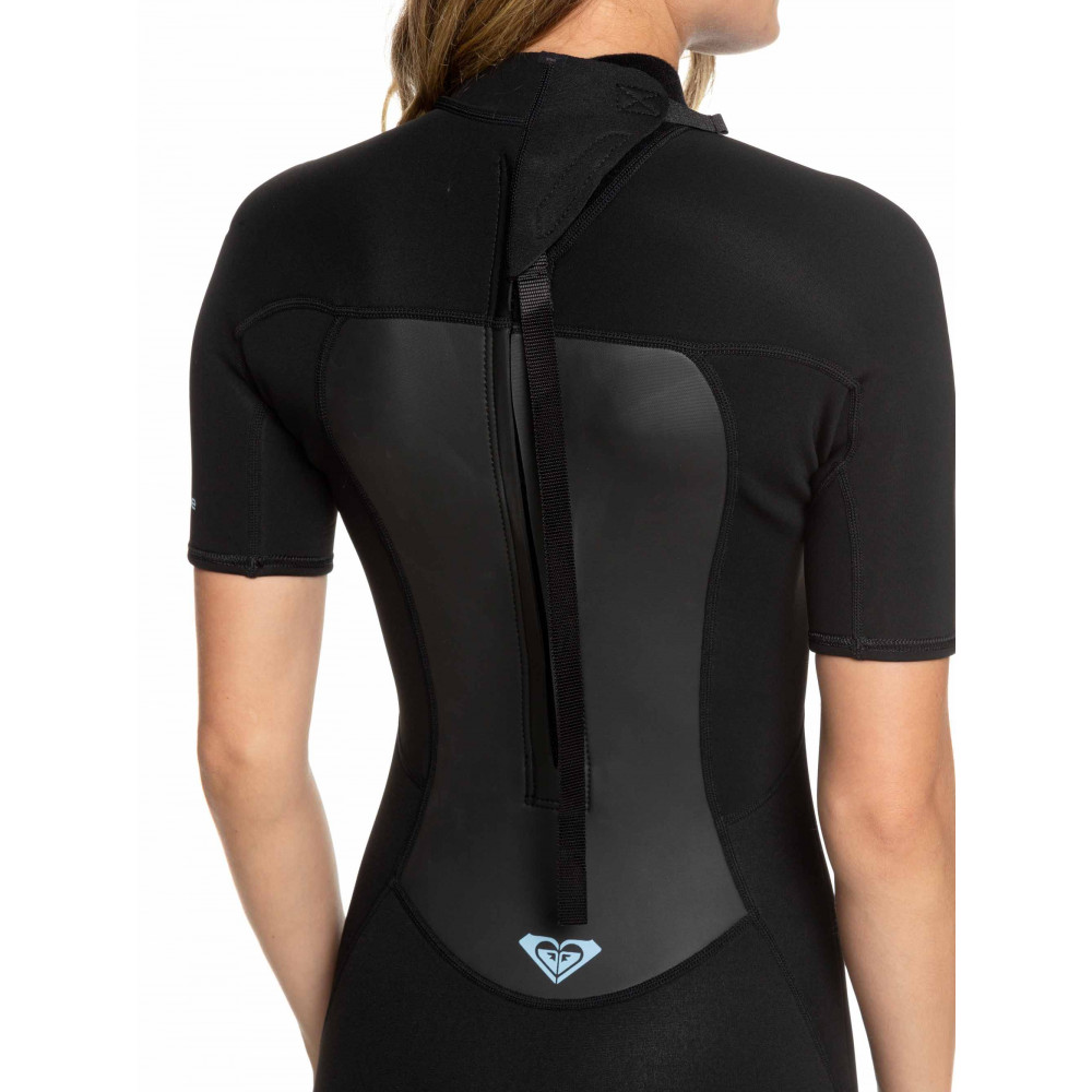 Womens 2/2mm Prologue Short Sleeve Back Zip Springsuit Wetsuit ERJW503010 ROXY