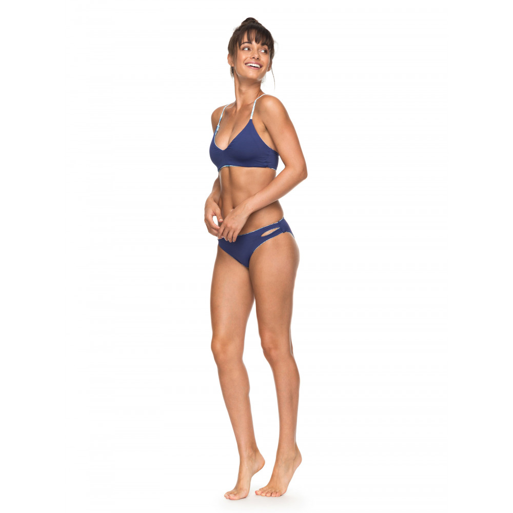 Womens Softly Love Printed Reversible Athletic Tri Separate Bikini Top ERJX303617 ROXY