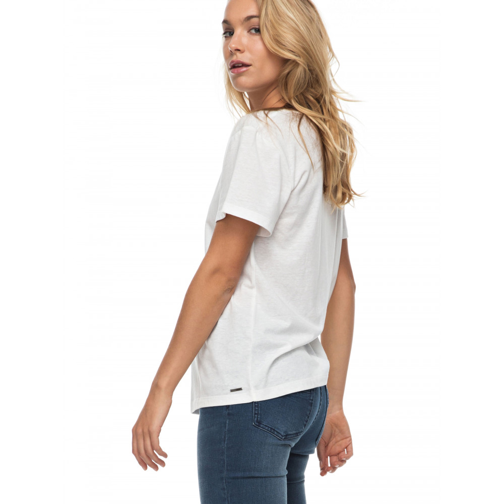 Womens Just Simple Solid T Shirt ERJZT04055 ROXY