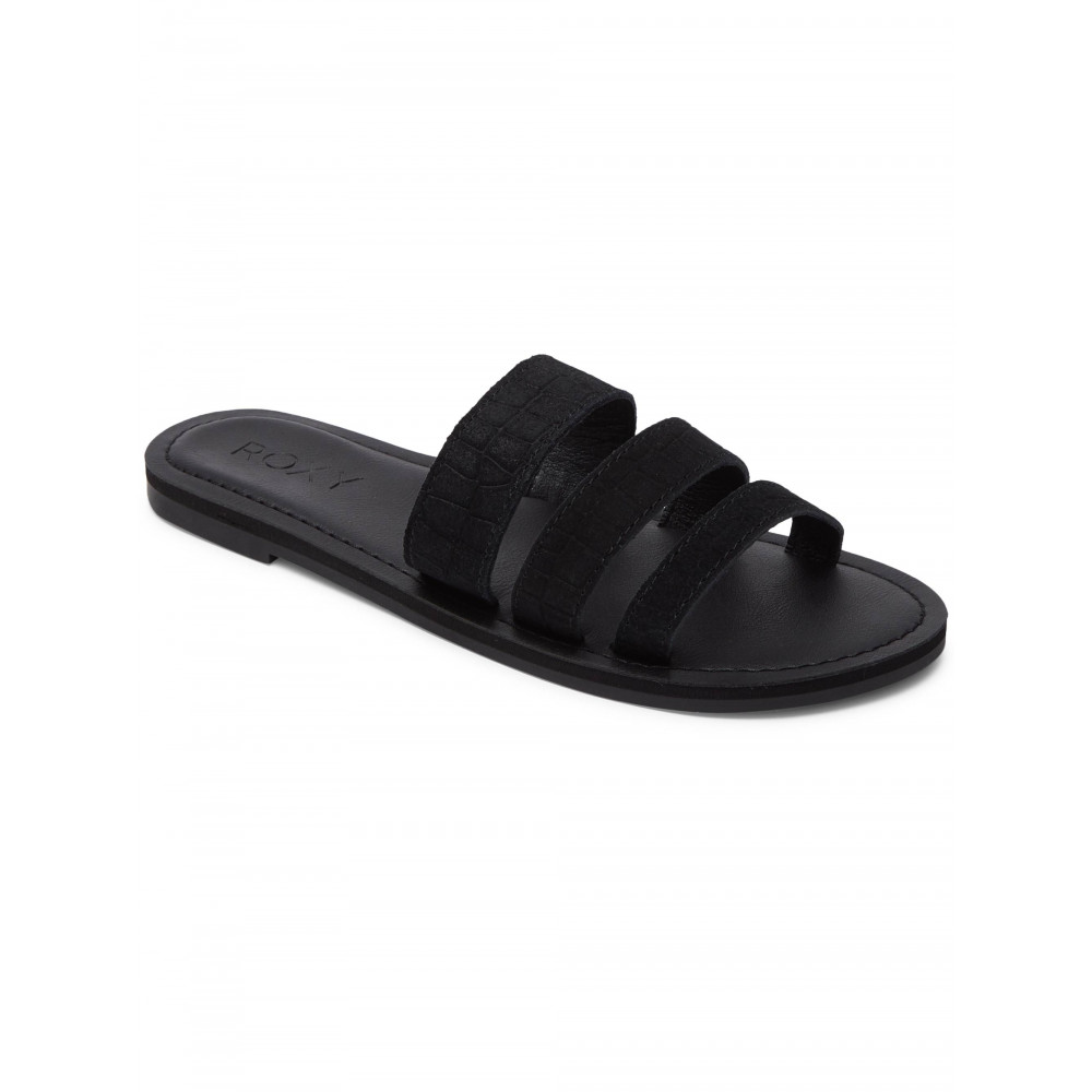Womens Wyld Rose Leather Slides