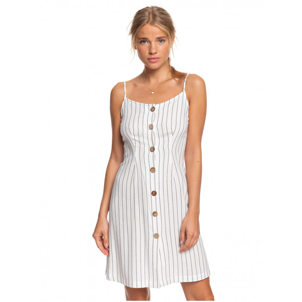 Womens Sweet About Me Strappy Buttoned Dress