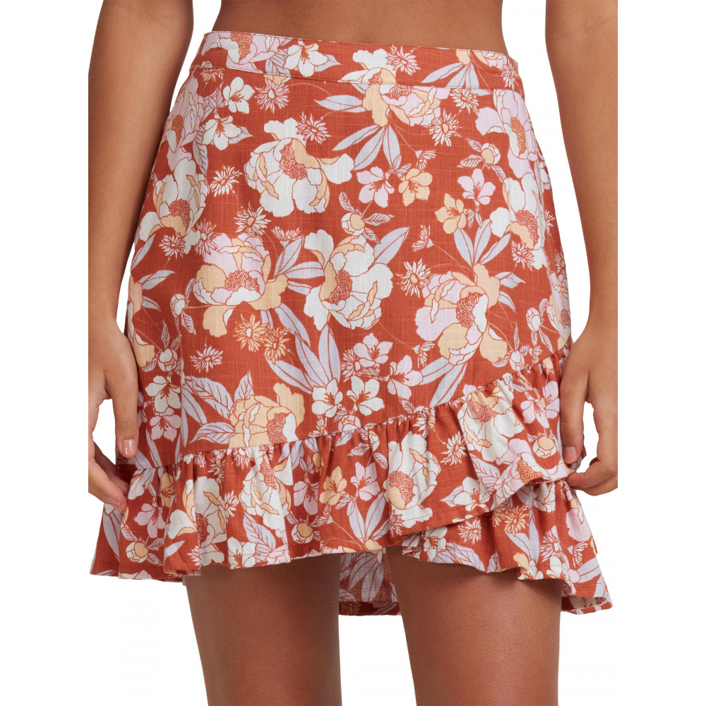 Womens Face To Love Printed Mini Skirt 