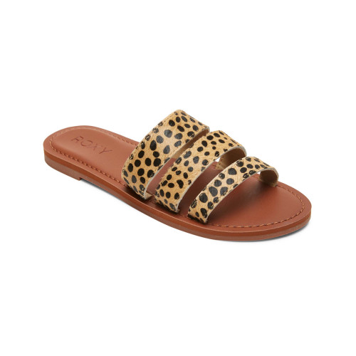 Womens Wyld Rose Leather Slides