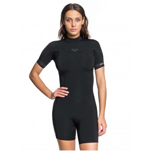 Womens Syncro 2/2mm Short Sleeve Back Zip Springsuit Wetsuit