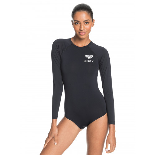 Womens Essentials Long Sleeve UPF 50 One Piece Swimsuit