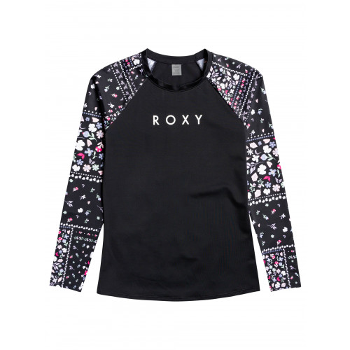Womens Roxy Fitness Long Sleeve UPF 50 Rash Vest